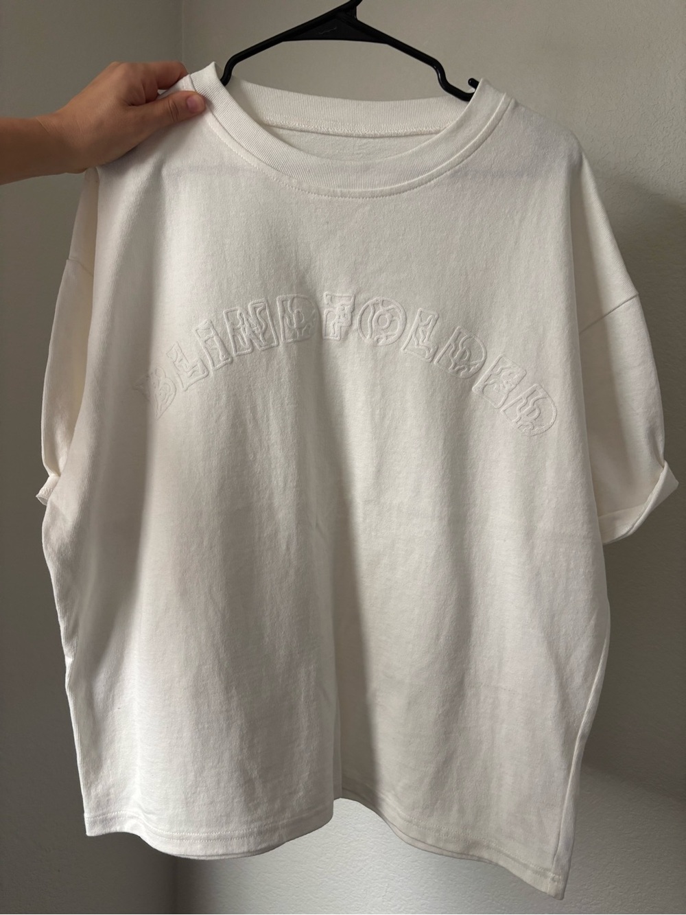 Men’s White Embossed Graphic Tee - Women